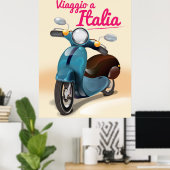 Viaggio a Italia Reiseplakat Poster (Heimbüro)
