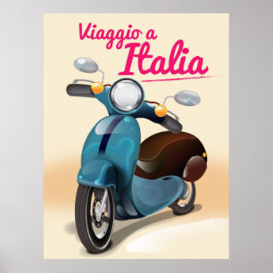 Viaggio a Italia Reiseplakat Poster