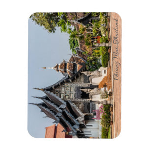Viaharn in Wat Chedi Luang, Chiang Mai, Thailand Magnet