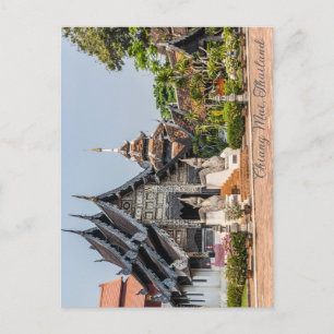 Viaharn in Wat Chedi Luang, Chiang Mai, Thailand Postkarte