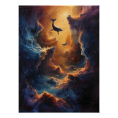 Viaje Cósmico de Ballenas El Abrazo de la Nebulosa Poster (Vorderseite)