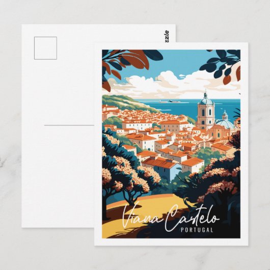 Viana Castelo Postkarte (Vorne/Hinten)