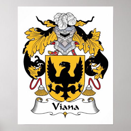 Viana Familienwappen Poster (Vorne)