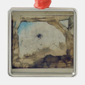 Vianden durch ein Netz der Spinne Silbernes Ornament (Vorne)