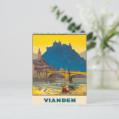Vianden, Luxemburg Postkarte (Stehend Vorderseite)