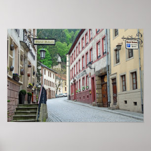 Vianden, Luxemburg Straßenbild Poster