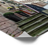 Vianden, Luxemburger Straßenszene Poster (Ecke)