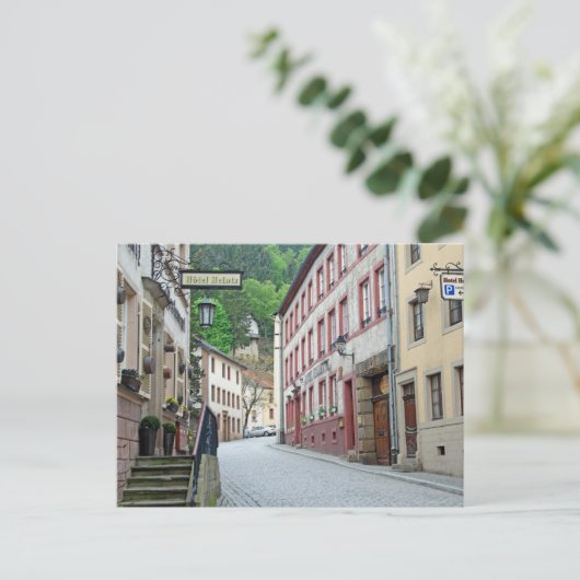 Vianden, Luxemburger Straßenszene Postkarte (Stehend Vorderseite)