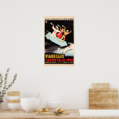 VIAREGGIO CARNEVALE 1950 Festival Altes Italien Re Poster (Küche)