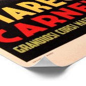 VIAREGGIO CARNEVALE 1950 Festival Altes Italien Re Poster (Ecke)