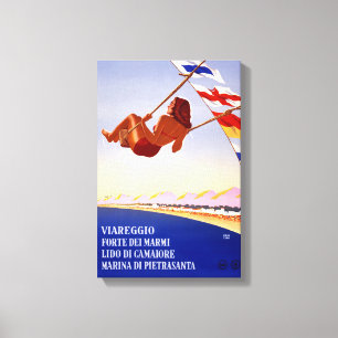 Viareggio Italien Vintages Reise-Plakat wieder Leinwanddruck