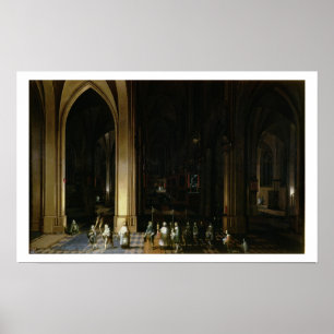 Viaticum innerhalb einer Kirche Poster