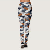VIB B, Navy Rust Geometry Leggings (Rückseite)