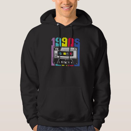Vibe 90er Jahre Kostüm Retro Vintag 90u2019er Hoodie (Vorderseite)