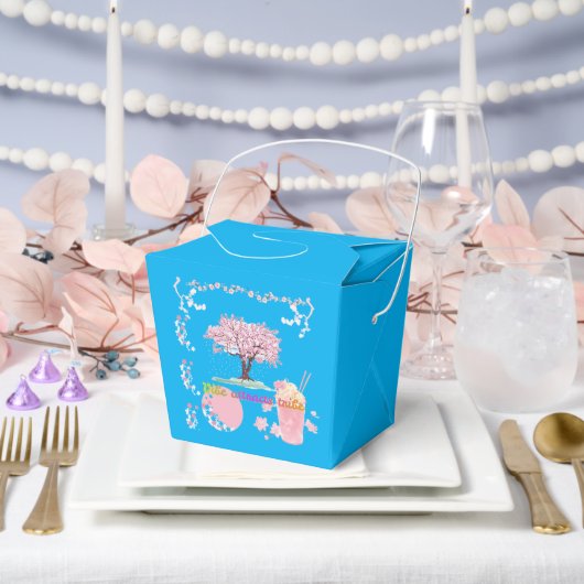 Vibe Attracts Tribe Azure Geschenkschachtel (Hochzeit)