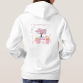 Vibe Attracts Tribe Kirschblüten Hoodie (Rückseite)
