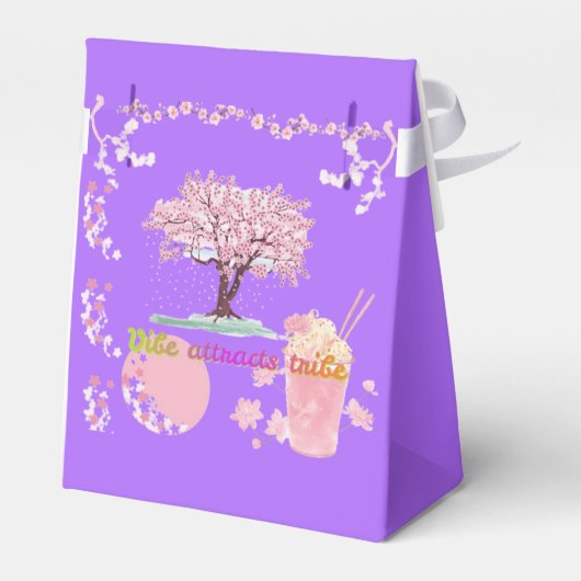 Vibe Attracts Tribe pale purple Geschenkschachtel (Rückseite)