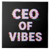 VIBE CEO PROTOCOL - Reality Glitch (Instant Aura U Fliese (Vorderseite)