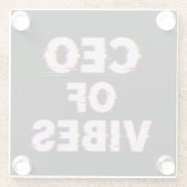 VIBE CEO PROTOCOL - Reality Glitch (Instant Aura U Glasuntersetzer (Rückseite)