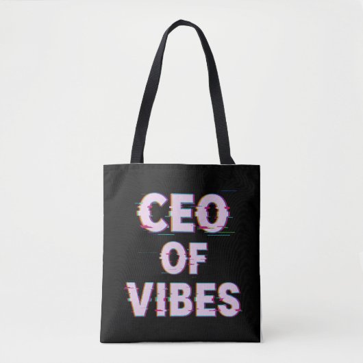 VIBE CEO PROTOCOL - Reality Glitch (Instant Aura U Tasche (Vorderseite)