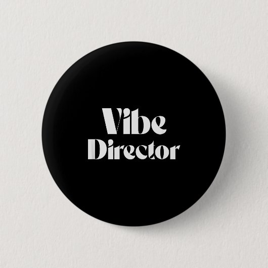 Vibe Director Bold Energy Leader Text Design Button (Vorderseite)