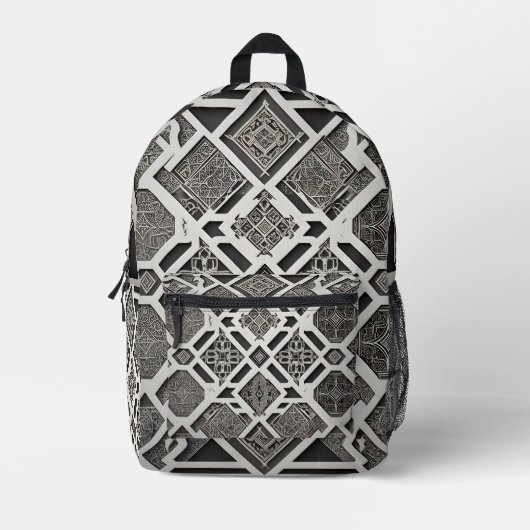 Vibe Grid Bedruckter Rucksack (Vorderseite)