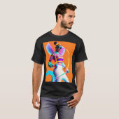 Vibe Jibe Electric Ken Gage Retrowave Fun T-Shirt (Vorne ganz)