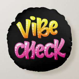 Vibe Karo Cool Meme Rundes Kissen