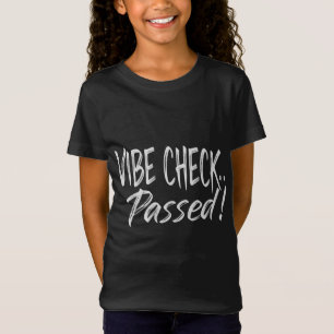 Vibe Karo hat positive Energie in Schwarz übertrag T-Shirt