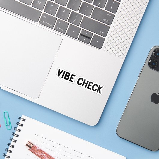 Vibe Karo Sticker (Laptop mit iPhone)