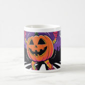 Vibe me Jack-o-lantern Langschläfer Tshirt Kaffeetasse (Mittel)