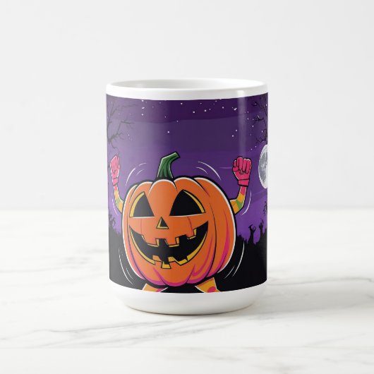 Vibe me Jack-o-lantern Langschläfer Tshirt Kaffeetasse (Mittel)
