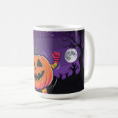 Vibe me Jack-o-lantern Langschläfer Tshirt Kaffeetasse (VorderseiteRechts)