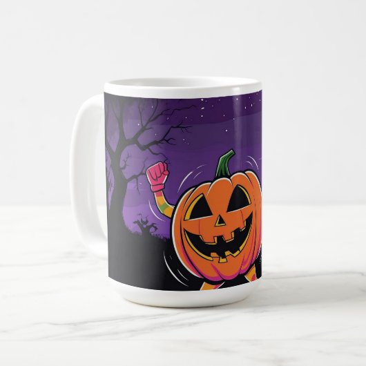 Vibe me Jack-o-lantern Langschläfer Tshirt Kaffeetasse (Vorderseite Links)