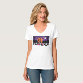 Vibe mir Jack-o-Laterne Trucker Hat T-Shirt (Vorderseite Vollansicht)