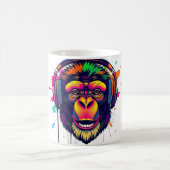 Vibe mit Abstraktem Monkey DJ Kaffeetasse (Mittel)