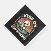 Vibe On, stark Bleibe Serviette (Ecke)