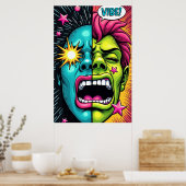 VIBE! Pop Art Scream Poster (Küche)