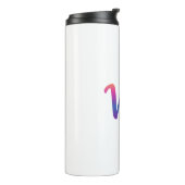 Vibe Rainbow Gradient Script Thermal Tumbler Thermosbecher (Nach links gedreht)