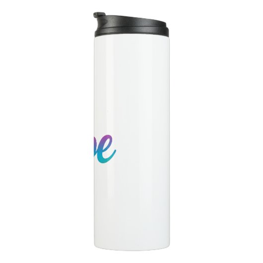 Vibe Rainbow Gradient Script Thermal Tumbler Thermosbecher (Nach rechts gedreht)