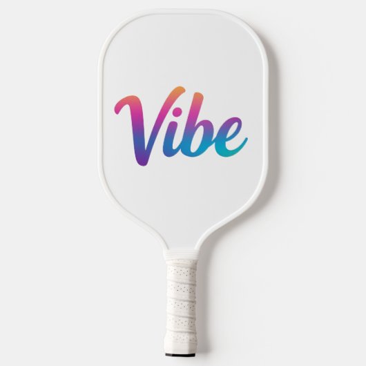 Vibe Rainbow Script Pickleball Paddle – (Rückseite)
