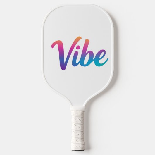 Vibe Rainbow Script Pickleball Paddle – (Vorderseite)