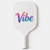 Vibe Rainbow Script Pickleball-Schläger – Pickleball Schläger (Rückseite)