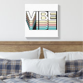 Vibe Retro Aesthetic Modern Mood Typography Leinwanddruck (Insitu (Schlafzimmer))