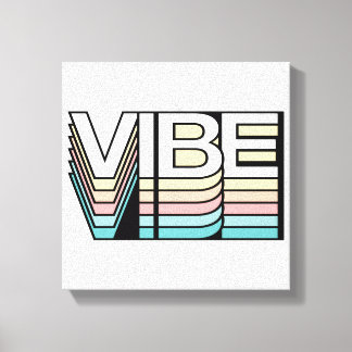 Vibe Retro Aesthetic Modern Mood Typography Leinwanddruck