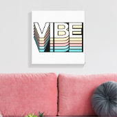 Vibe Retro Aesthetic Modern Mood Typography Leinwanddruck (Insitu (Wohnzimmer))