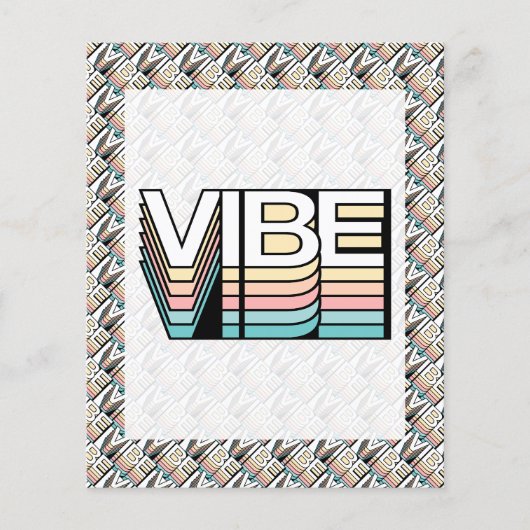 Vibe Retro Ästhetik Moderne Mood Typografie Flyer (Vorne)