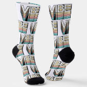 Vibe Retro Ästhetik Moderne Mood Typografie Socken (Gewinkelt)