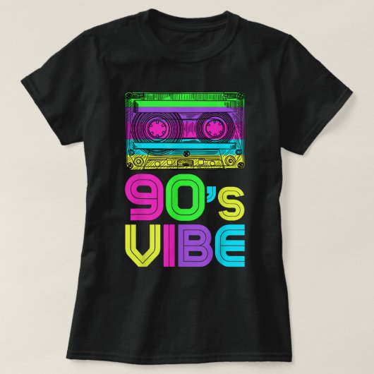 Vibe Retro Party Outfit für die 90er Jahre T-Shirt (Design vorne)