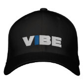 VIBE (schwarz) Baseballkappe Bestickte Kappe (Vorderseite)